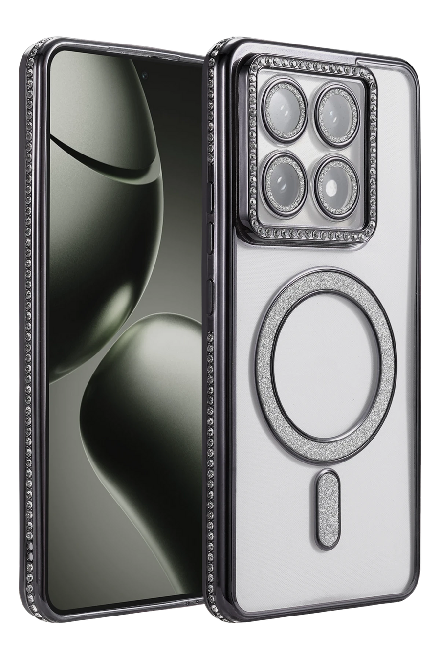 Newface Xiaomi Mi 14T Pro Joke Simli Magneticsafe Kılıf - Siyah