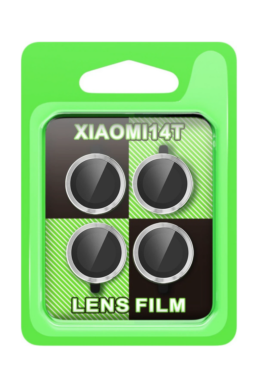 Newface Xiaomi Mi 14T Raze Metal Kamera Lens - Gümüş