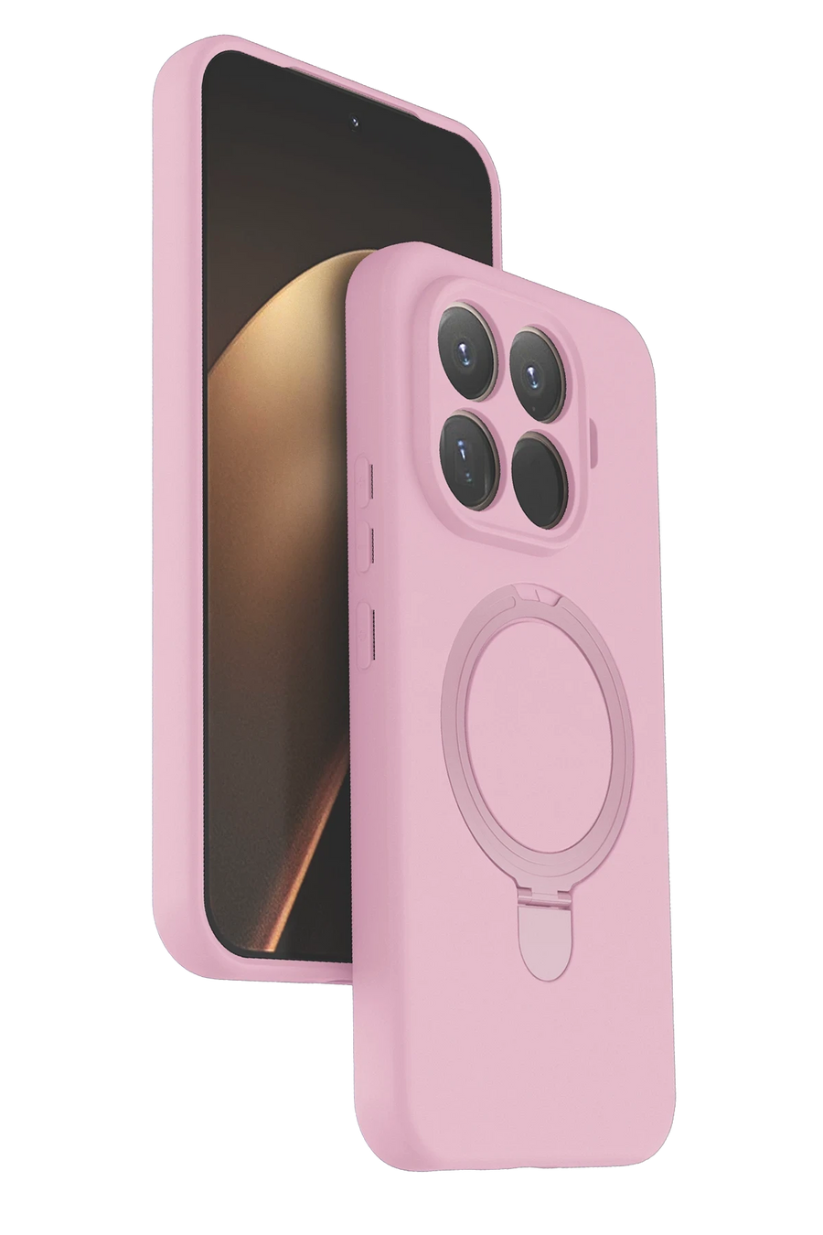 Newface Xiaomi Mi 15T Pro Regal Magsafe Standlı Kapak - Açık Pembe