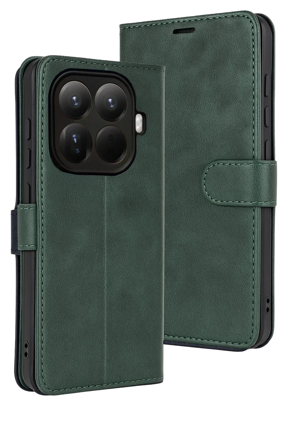 Newface Xiaomi Mi 15T Pro Trend S Plus Kapaklı Kılıf - Yeşil