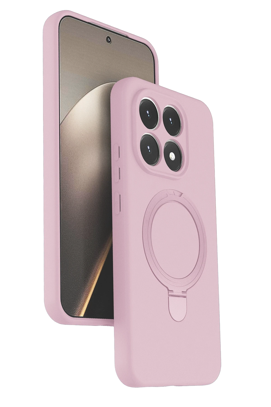 Newface Xiaomi Mi 15T Regal Magsafe Standlı Kapak - Açık Pembe