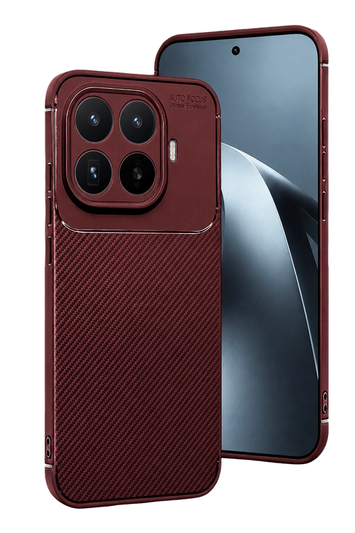 Newface Xiaomi Mi 17T Pro Auto Focus Karbon Kapak - Bordo