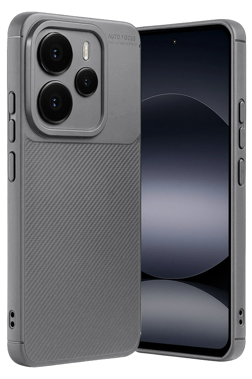 Newface Xiaomi Note 14 5G Auto Focus Karbon Kapak - Gri