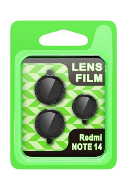 Newface Xiaomi Note 14 5G Raze Metal Kamera Lens - Siyah