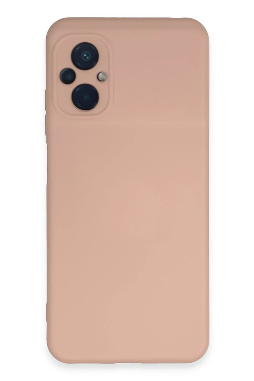 Newface Xiaomi Poco M5 Kılıf Nano içi Kadife Silikon - Pudra