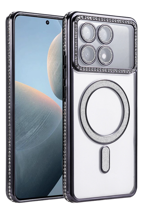 Newface Xiaomi Poco X6 Pro Joke Simli Magneticsafe Kılıf - Siyah