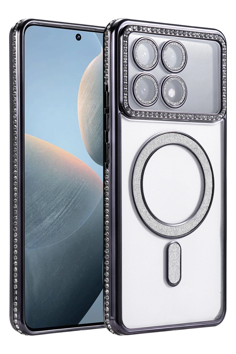 Newface Xiaomi Poco X6 Pro Joke Simli Magneticsafe Kılıf - Siyah