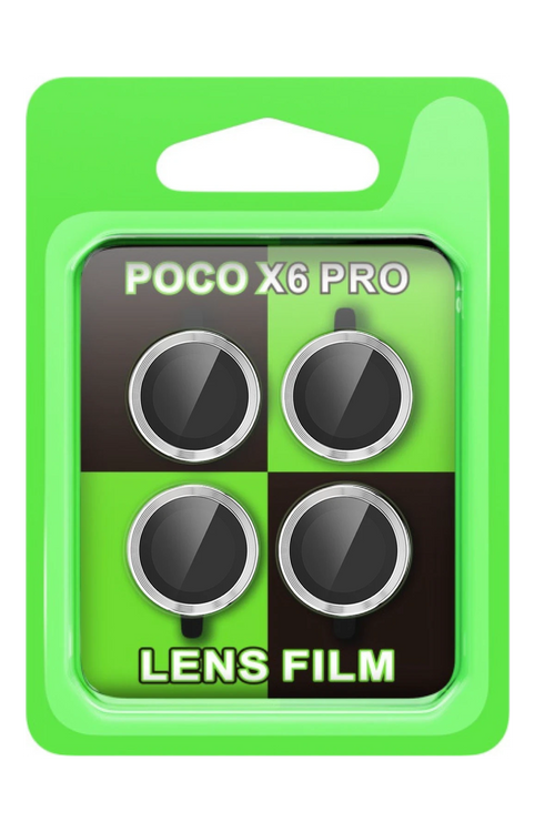 Newface Xiaomi Poco X6 Pro Raze Metal Kamera Lens - Gümüş