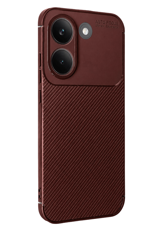 Newface Xiaomi Poco X8 Pro Auto Focus Karbon Kapak - Bordo