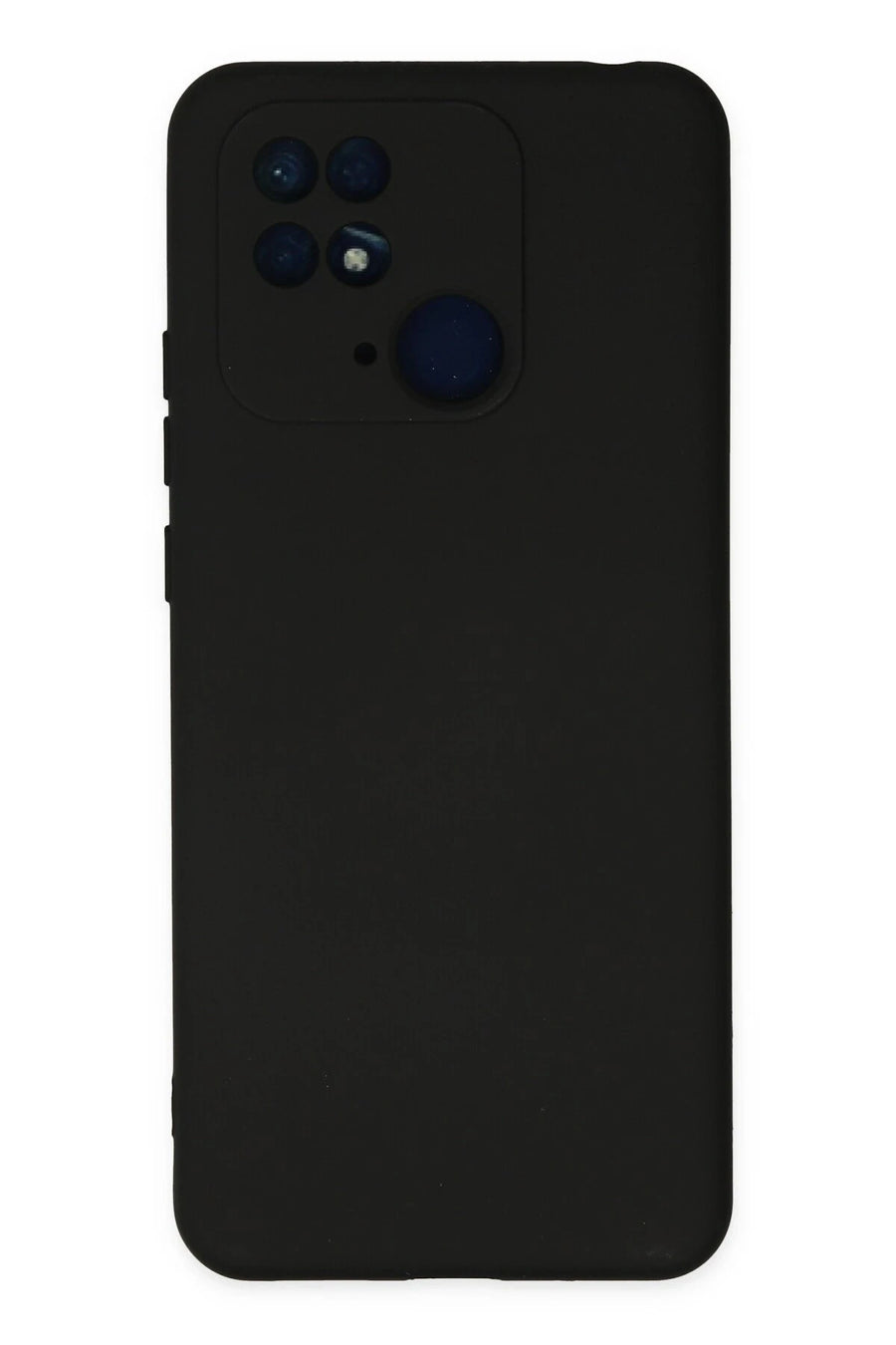 Newface Xiaomi Redmi 10C Kılıf Nano içi Kadife Silikon - Siyah