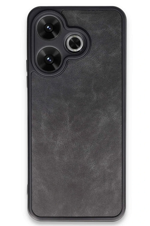 Newface Xiaomi Redmi 13 4G Kılıf Aras Deri Kapak - Siyah