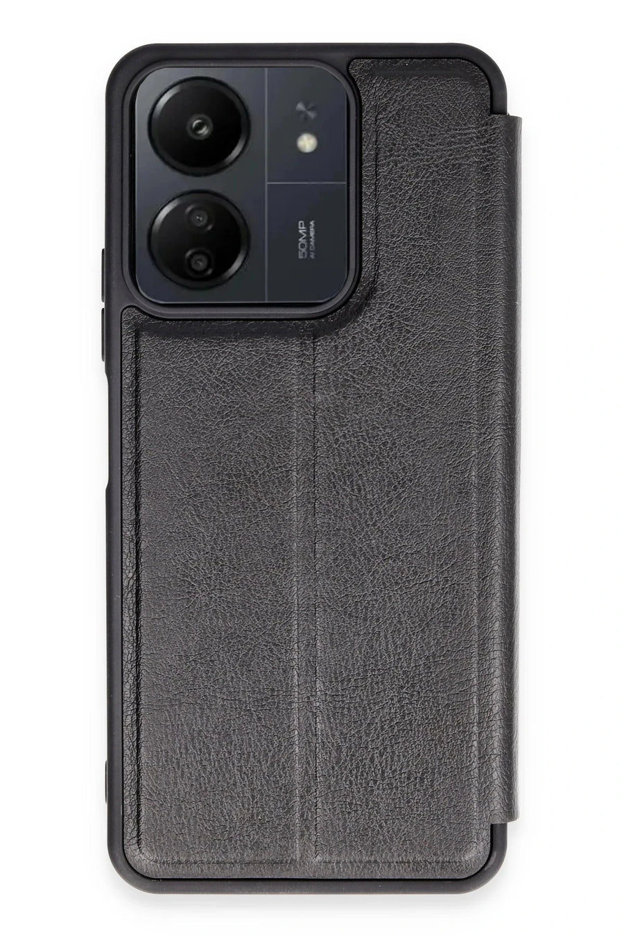 Newface Xiaomi Redmi 13C Kılıf Flip Cover - Siyah