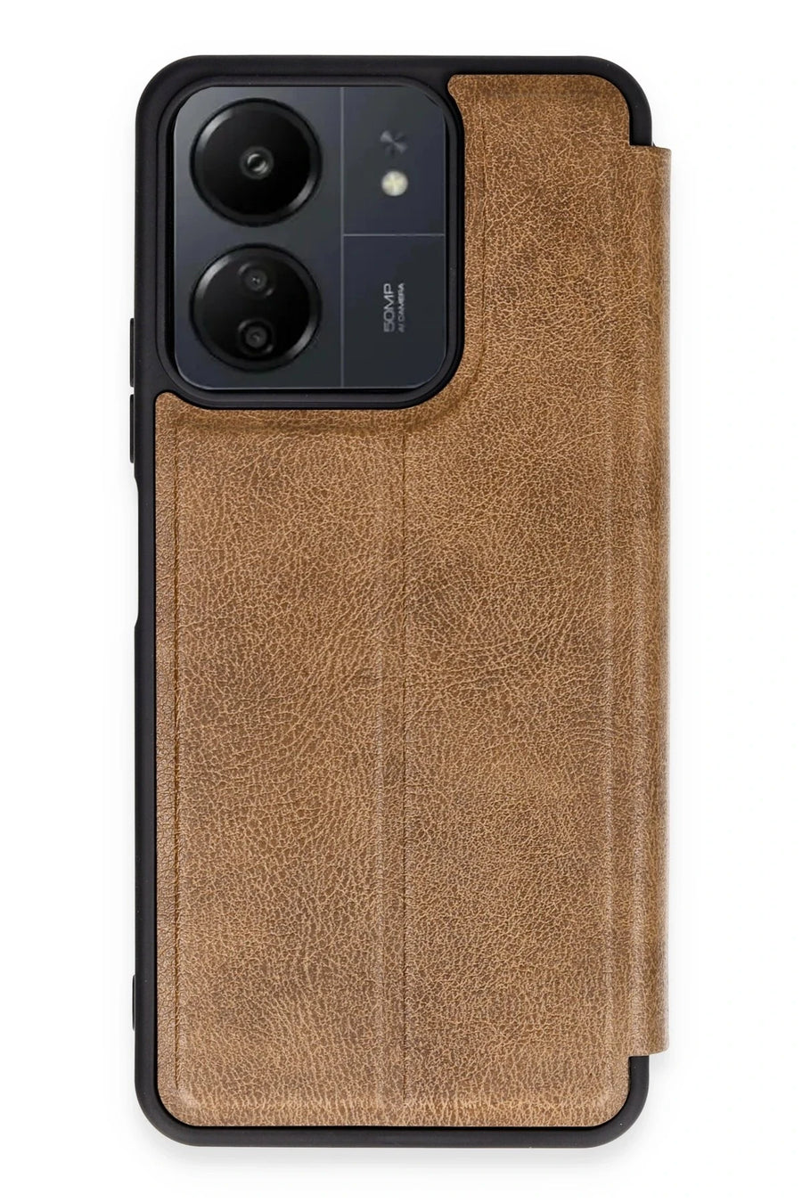 Newface Xiaomi Redmi 13C Kılıf Flip Cover - Taba
