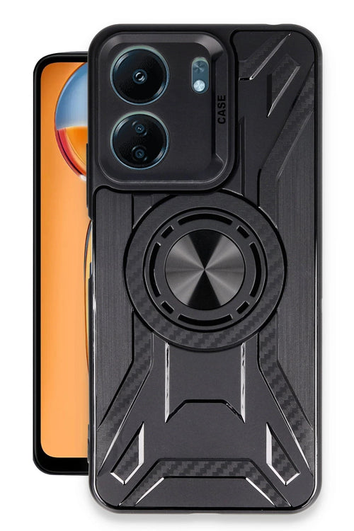 Newface Xiaomi Redmi 13C Kılıf Lincoln Silikon - Siyah
