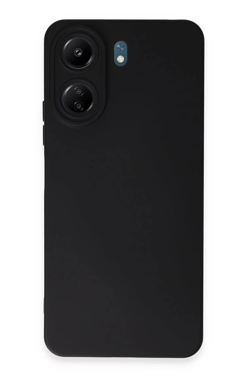 Newface Xiaomi Redmi 13C Kılıf Nano içi Kadife Silikon - Siyah