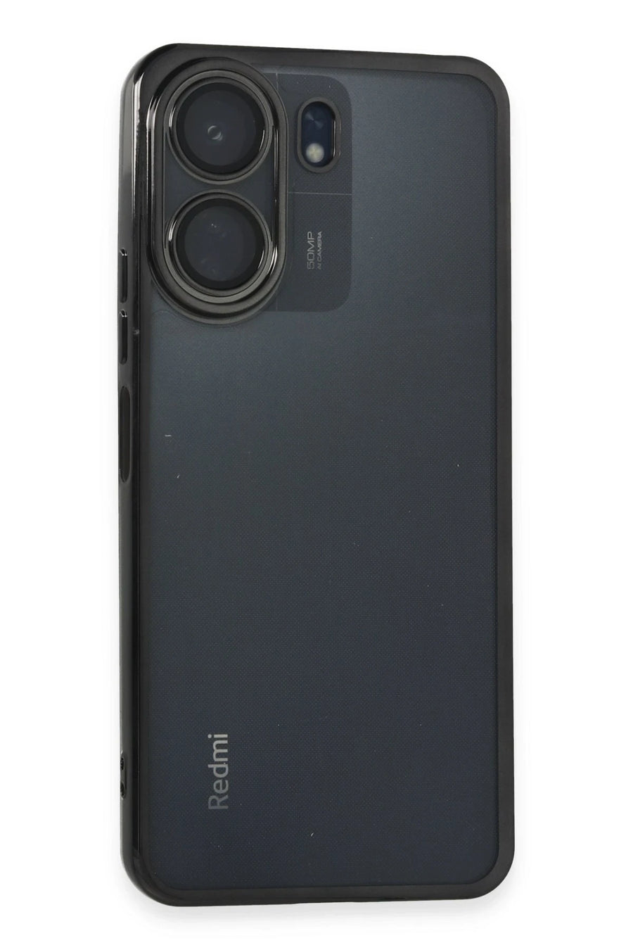 Newface Xiaomi Redmi 13C Kılıf Razer Lensli Silikon - Siyah