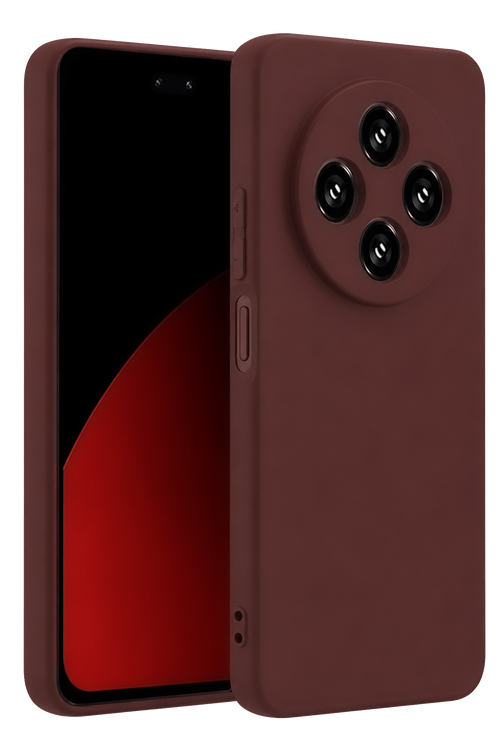 Newface Xiaomi Redmi 14C Kılıf First Silikon - Bordo