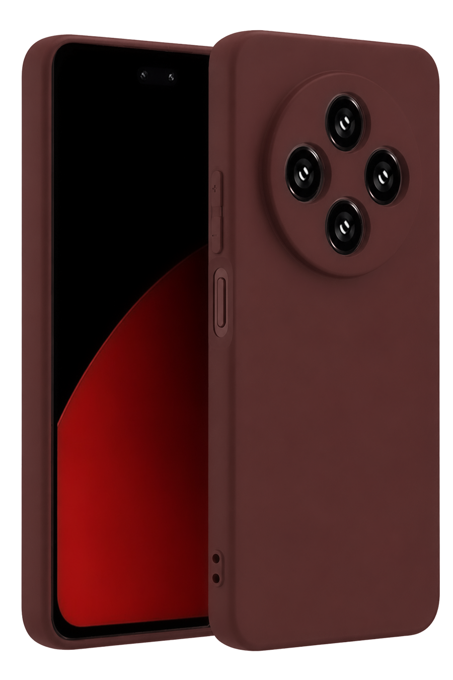 Newface Xiaomi Redmi 14C Kılıf First Silikon - Bordo