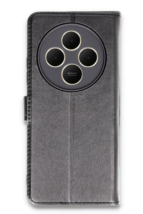 Newface Xiaomi Redmi 14C Kılıf Trend S Plus Kapaklı Kılıf - Siyah