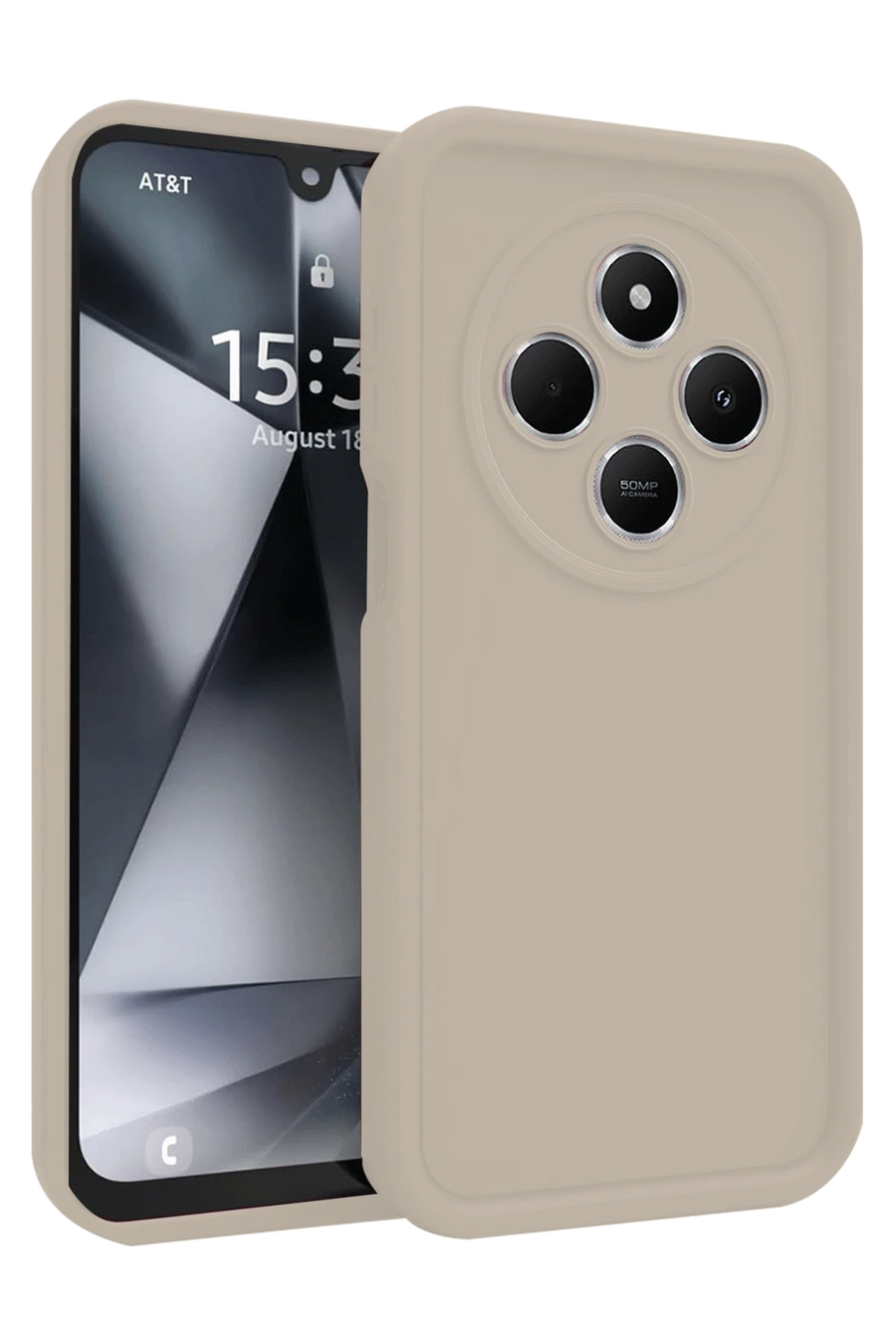 Newface Xiaomi Redmi 14C Kılıf Viera Silikon - Krem