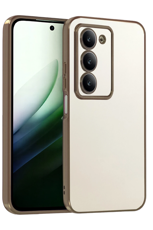 Newface Xiaomi Redmi 15 4G Razer Lensli Silikon - Çöl Titanyum