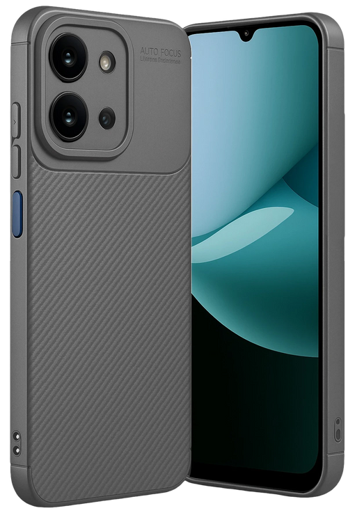 Newface Xiaomi Redmi 15C 4G Auto Focus Karbon Kapak - Gri