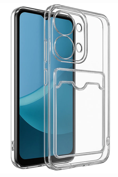 Newface Xiaomi Redmi 15C 4G Kılıf Kart Şeffaf Silikon - Şeffaf