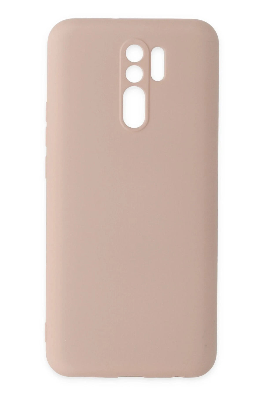 Newface Xiaomi Redmi 9 Kılıf Nano içi Kadife Silikon - Pudra
