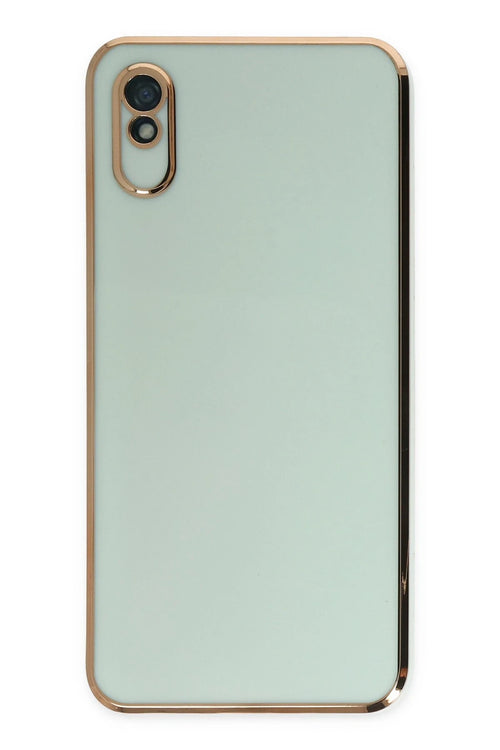 Newface Xiaomi Redmi 9A Kılıf Volet Silikon - Açık Yeşil