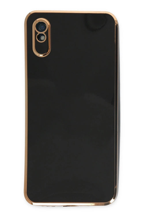 Newface Xiaomi Redmi 9A Kılıf Volet Silikon - Siyah