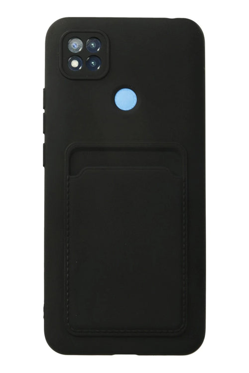 Newface Xiaomi Redmi 9C Kılıf Kelvin Kartvizitli Silikon - Siyah