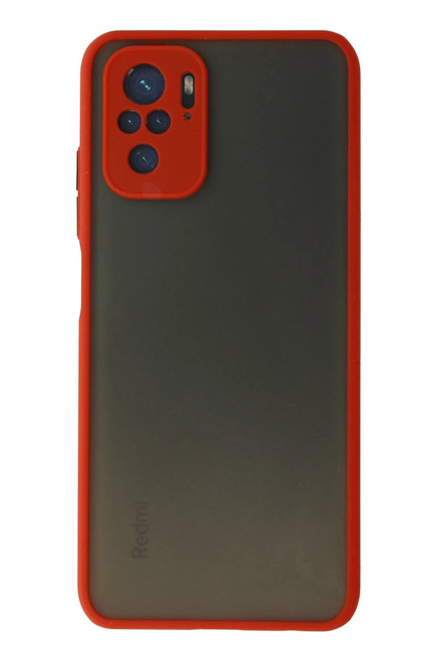Newface Xiaomi Redmi Note 10 Kılıf Montreal Silikon Kapak - Kırmızı