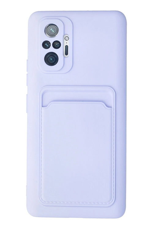 Newface Xiaomi Redmi Note 10 Pro Kılıf Kelvin Kartvizitli Silikon - Lila