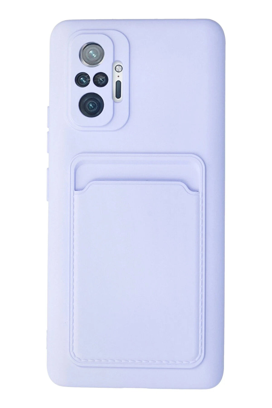 Newface Xiaomi Redmi Note 10 Pro Kılıf Kelvin Kartvizitli Silikon - Lila