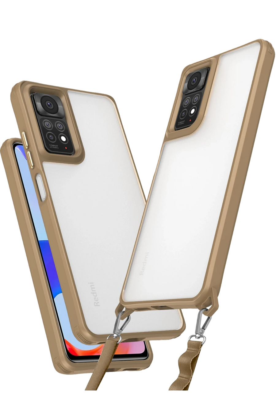 Newface Xiaomi Redmi Note 11 Pro Kılıf Penta Silikon Kılıf - Çöl Titanyum