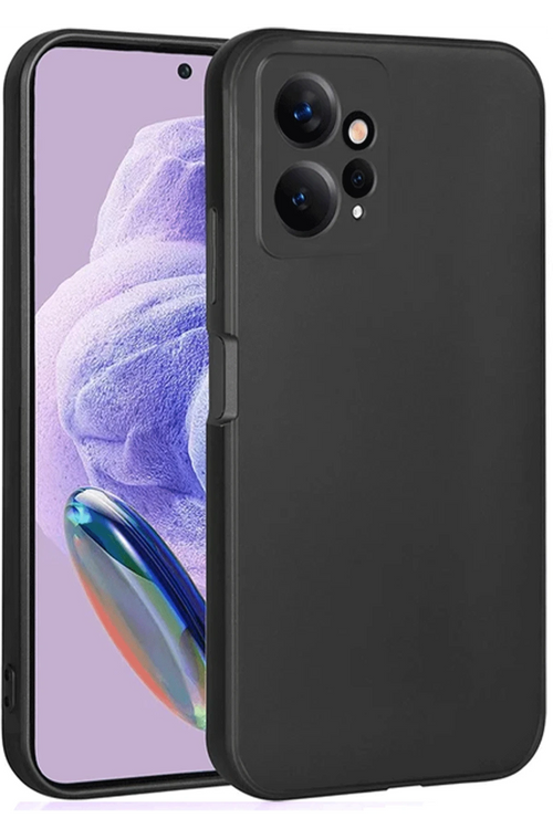 Newface Xiaomi Redmi Note 12 4G Kılıf First Silikon - Siyah