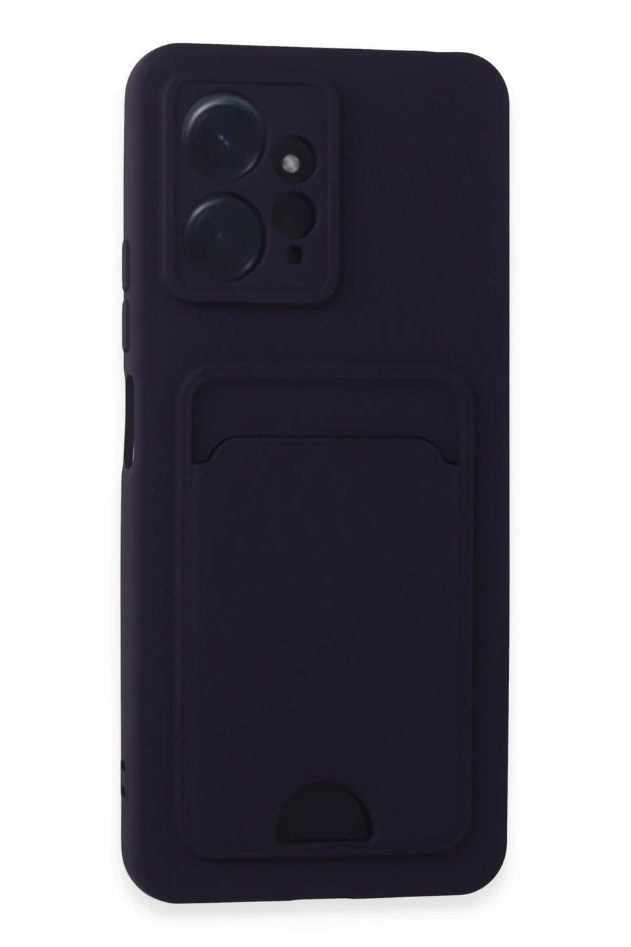 Newface Xiaomi Redmi Note 12 4G Kılıf Kelvin Kartvizitli Silikon - Derin Mor