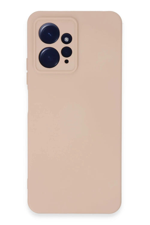 Newface Xiaomi Redmi Note 12 4G Kılıf Nano içi Kadife Silikon - Pudra
