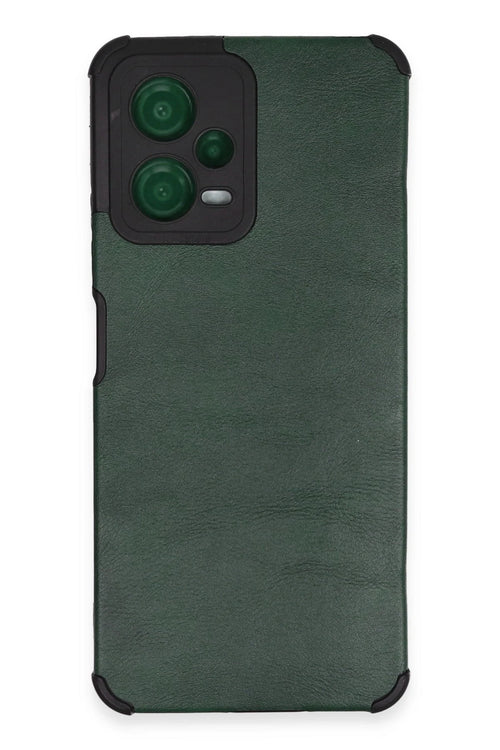 Newface Xiaomi Redmi Note 12 5G Kılıf Loop Deri Silikon - Yeşil