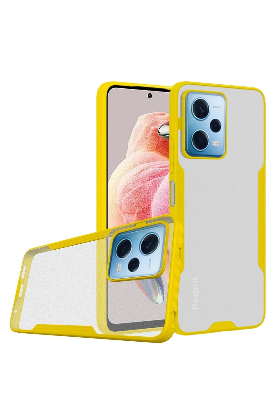 Newface Xiaomi Redmi Note 12 5G Kılıf Platin Silikon - Sarı