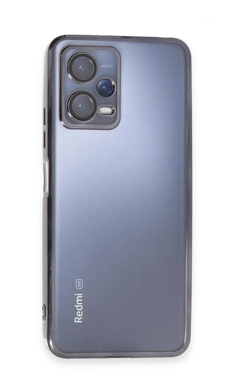 Newface Xiaomi Redmi Note 12 5G Kılıf Razer Lensli Silikon - Siyah