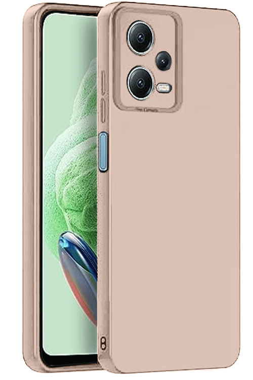 Newface Xiaomi Redmi Note 12 Pro 5G Kılıf Nano içi Kadife Silikon - Pudra