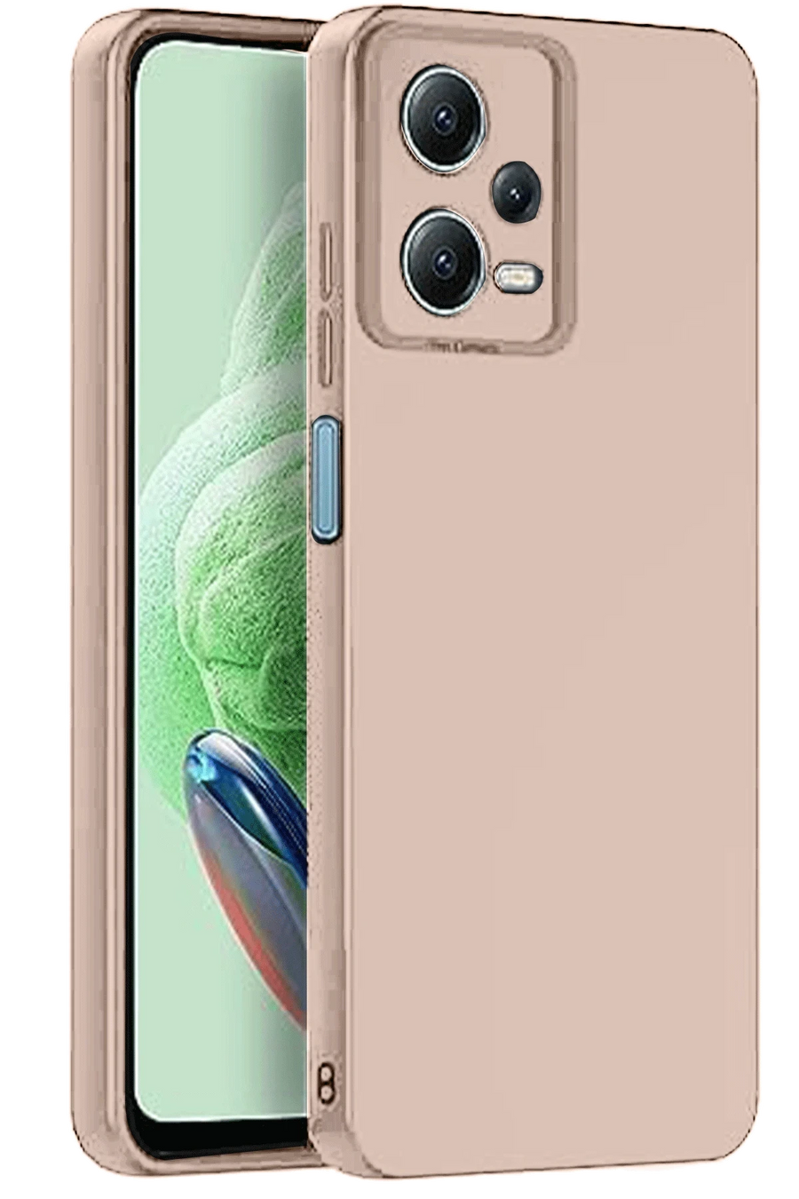 Newface Xiaomi Redmi Note 12 Pro 5G Kılıf Nano içi Kadife Silikon - Pudra