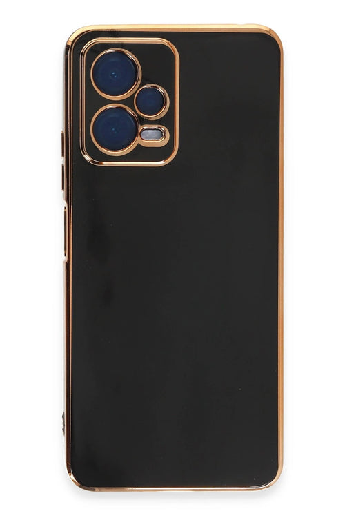 Newface Xiaomi Redmi Note 12 Pro 5G Kılıf Volet Silikon - Siyah