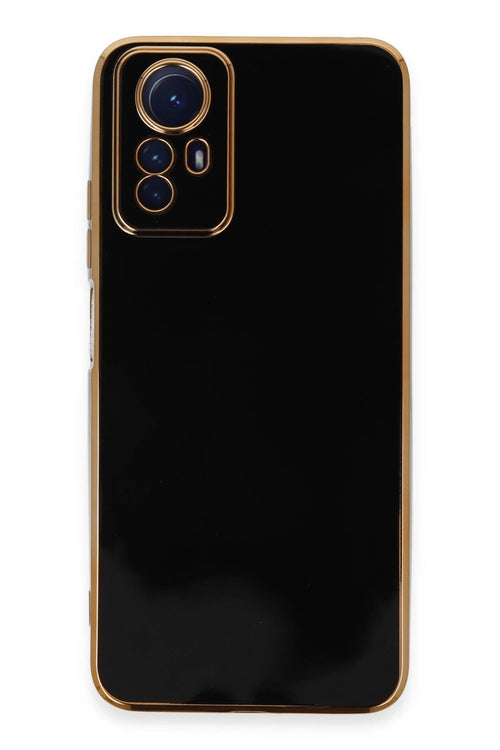 Newface Xiaomi Redmi Note 12S Kılıf Volet Silikon - Siyah