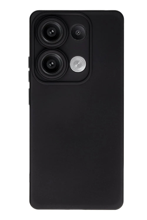 Newface Xiaomi Redmi Note 13 4G Kılıf Nano içi Kadife Silikon - Siyah