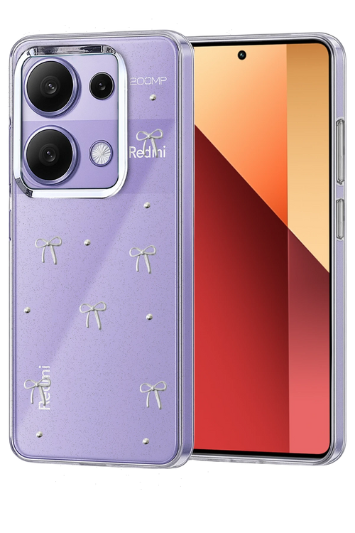 Newface Xiaomi Redmi Note 13 Pro 4G Fiyonk Desenli Kapak - Desen 1
