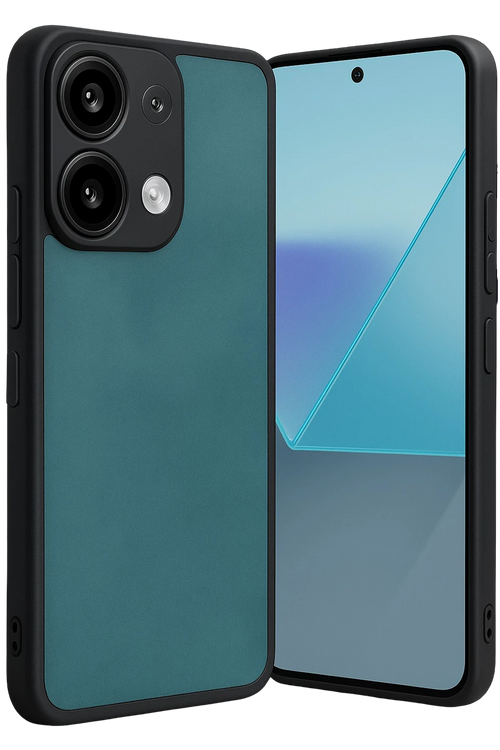 Newface Xiaomi Redmi Note 13 Pro 4G Kılıf Aras Deri Kapak - Açık Yeşil