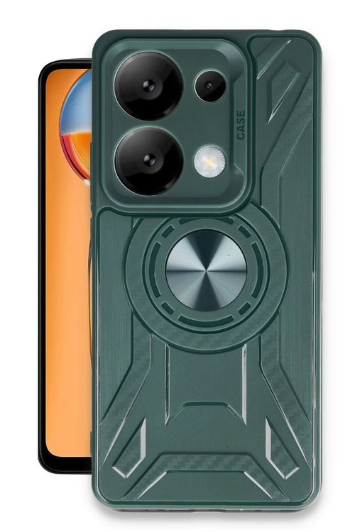 Newface Xiaomi Redmi Note 13 Pro 4G Kılıf Lincoln Silikon - Koyu Yeşil