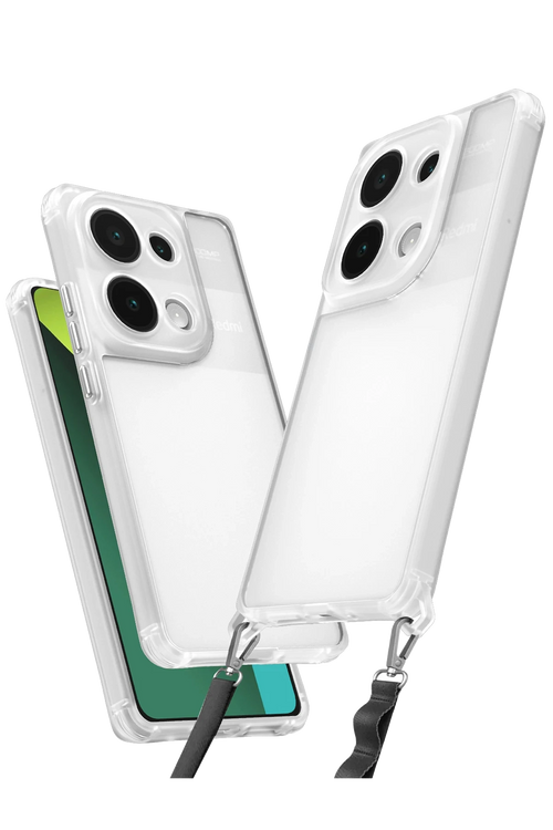 Newface Xiaomi Redmi Note 13 Pro 4G Kılıf Penta Silikon Kılıf - Şeffaf